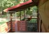 Luxury Log Cabin Resort Near Hot Springs, AR: Cabin Porch w/ outdoor shower